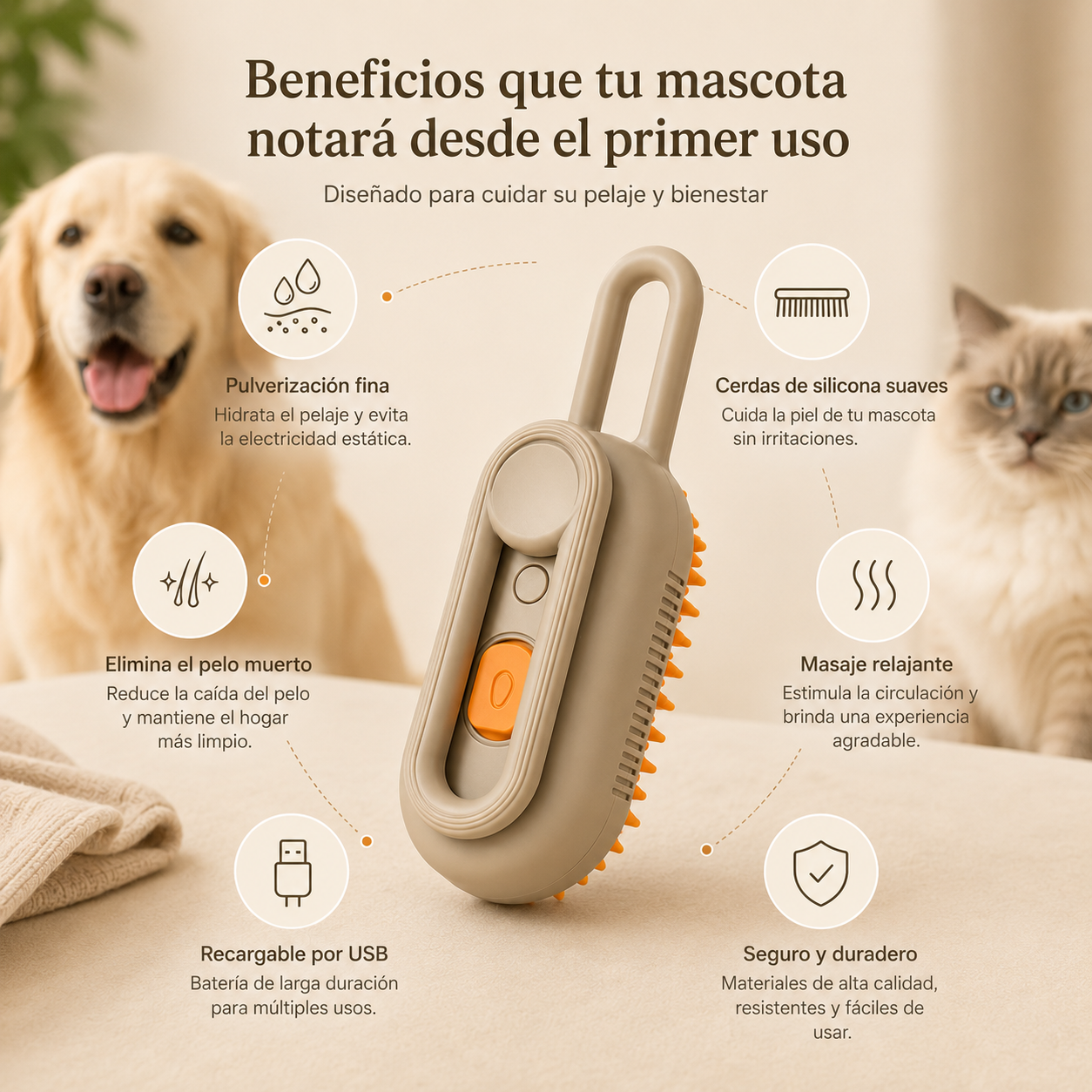 PawPuppy™ SteamBrush

Cepillo Vaporizador 3 en 1